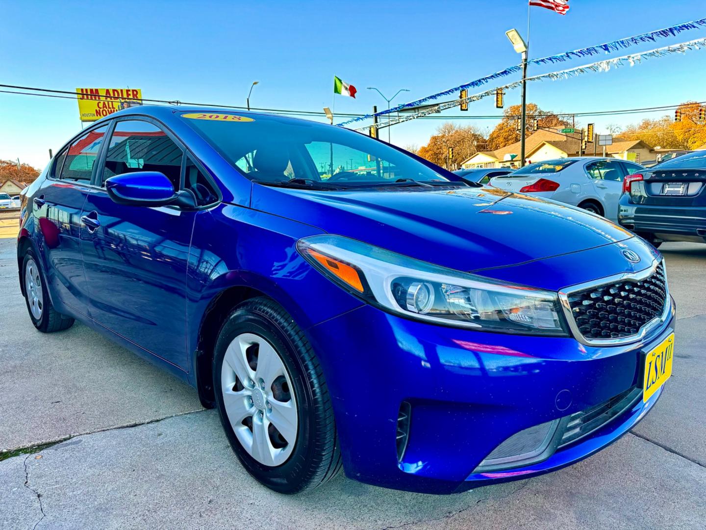 2018 BLUE KIA FORTE LX (3KPFK4A74JE) , located at 5900 E. Lancaster Ave., Fort Worth, TX, 76112, (817) 457-5456, 0.000000, 0.000000 - This is a 2018 KIA FORTE LX 4 DOOR SEDAN that is in excellent condition. There are no dents or scratches. The interior is clean with no rips or tears or stains. All power windows, door locks and seats. Ice cold AC for those hot Texas summer days. It is equipped with a CD player, AM/FM radio, AUX por - Photo#8